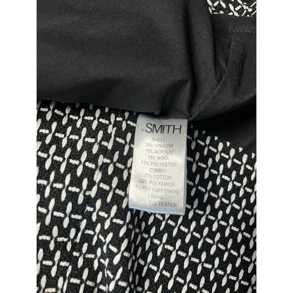 Contemporary Black and White SMITH wool blend mini skirt - Picture 5 of 7